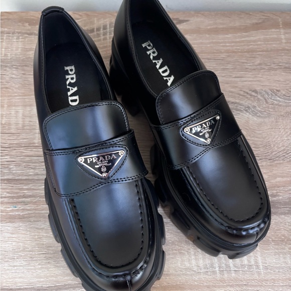Prada Shoes - Prada Black Slip-On Loafers